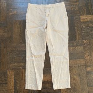 Express Slim Fit Linen Dress Pants